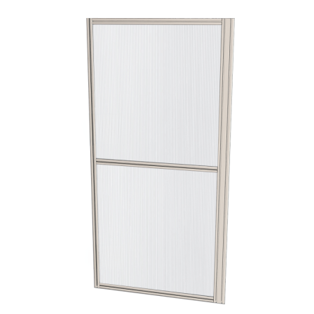 Cloison d'atelier - 1000x2000 mm - Profilé renforcé - 2x Panneau plein