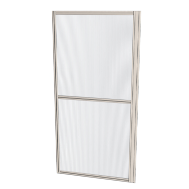 Cloison d'atelier - 1000x2000 mm - Profilé renforcé - 2x Panneau plein