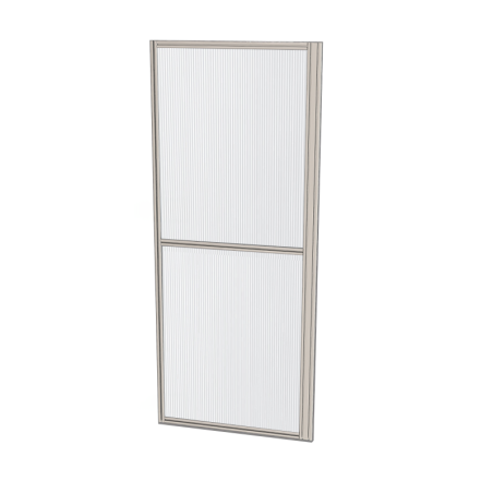 Cloison d'atelier - 1000x2400 mm - Profilé renforcé - 2x Panneau plein