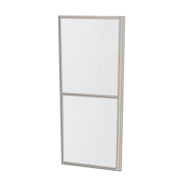 Cloison d'atelier - 1000x2400 mm - Profilé renforcé - 2x Panneau plein