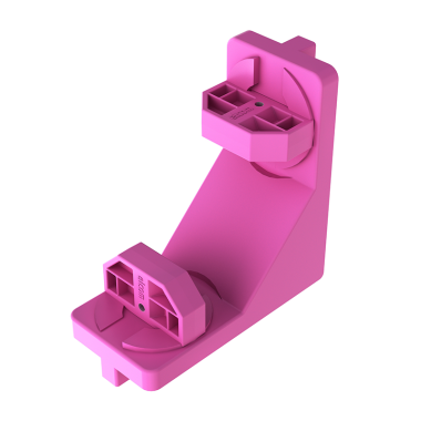 Equerre universelle - KH - 8 80x80x40 mm - Ral 4010 - Compatible nucléaire