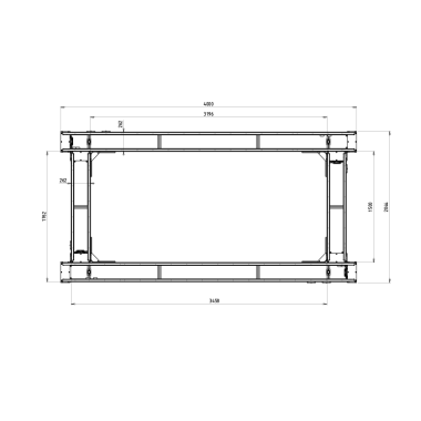 Cotes de la Boucle système de transfert à palette - TLM2000 -  Dimensions 1500x4000 mm - Compatible Palette 300x300 mm