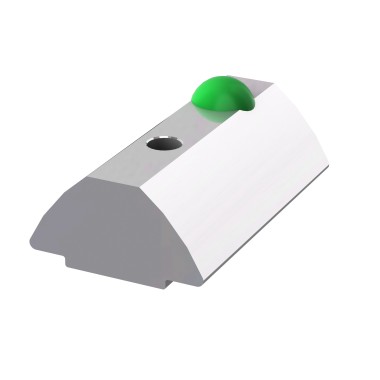 Ecrou rainuré profilé 8 ST - bille colorée verte - Taraudage M3 - Rainure 8 mm - Elcom shop