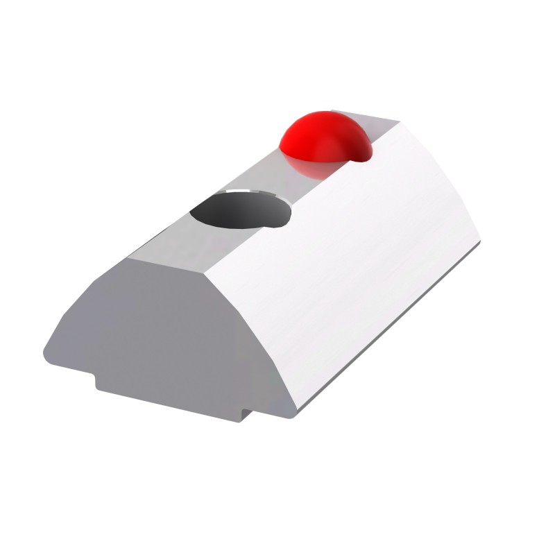 Ecrou rainuré profilé 8 ST - bille colorée rouge - Taraudage M6 - Rainure 8 mm - Elcom shop Ecrou rainuré profilé 8 ST - bille colorée rouge - Taraudage M6 - Rainure 8 mm - Elcom shop