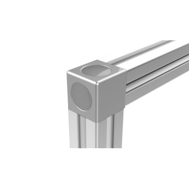 Utilisation - Raccord d’angle cube (Boîte de 10 unités) – 8 mm – 40 mm – 2D - Gris - Elcom shop