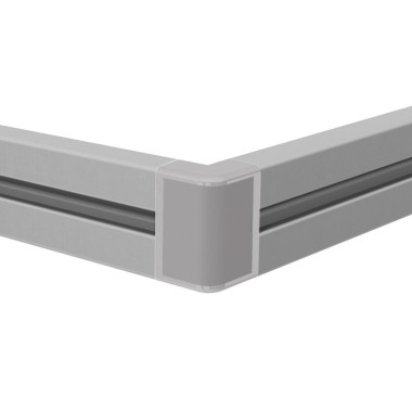 Utilisation  - Kit raccord d’angle cube – 8 mm – 40x20 mm – 2D - Economique - Gris