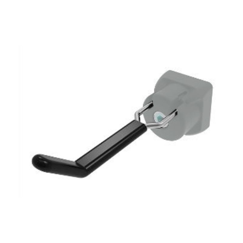 Crochet porte-outil fin 80x20 - profiles 40 / 45 - rainure 8 / 10 - gris