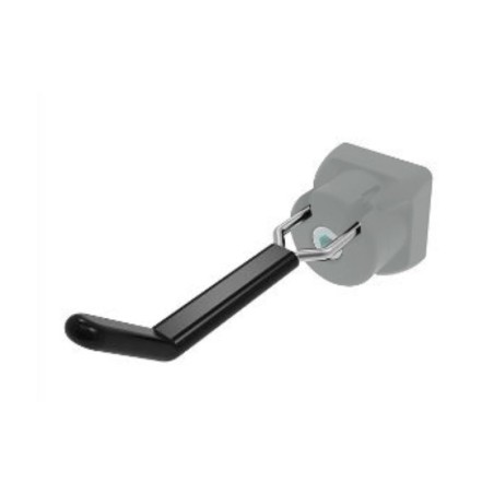 Crochet porte-outil fin 80x20 - profiles 40 / 45 - rainure 8 / 10 - gris