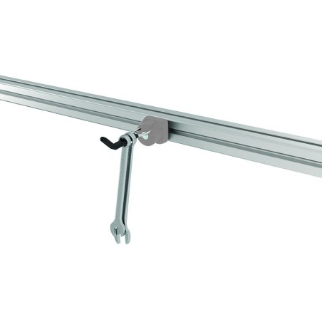 Utilisation - Crochet porte-outil fin 80x20 - profiles 40 / 45 - rainure 8 / 10 - gris