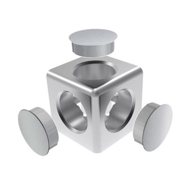 Raccord d’angle profilé aluminium (Boîte de 10 unités) – Rainure 8 mm – R30-90° - Gris - Elcom shop