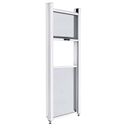 Porte guillotine - Ouverture H600x840 basse hauteur seuil 1200 - Montage avant - elcom shop