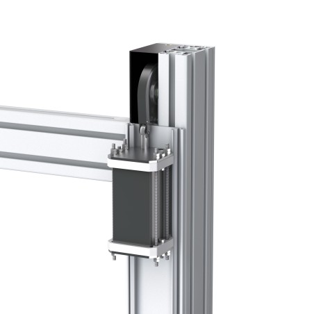 Porte guillotine - Ouverture H600x840 basse hauteur seuil 1200 - plan utilisation - elcom shop