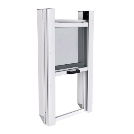 Porte guillotine - Ouverture H450x500 basse hauteur seuil 40 - Montage avant - elcom shop