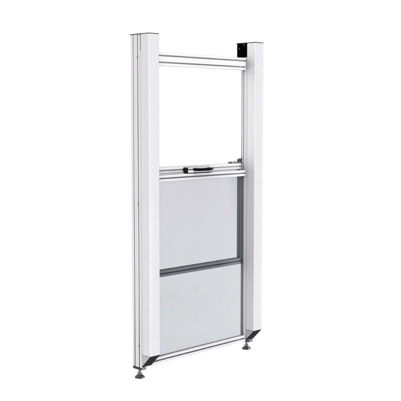 Porte guillotine - Ouverture H600x840 haute hauteur seuil 1200 - Montage arrière - elcom shop