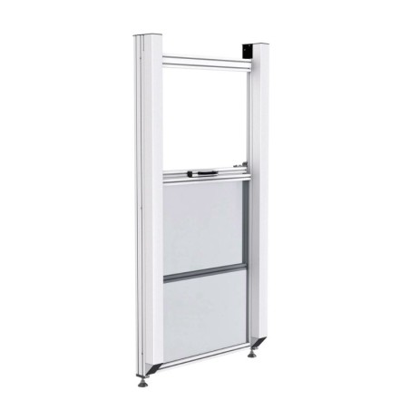 Porte guillotine - Ouverture H600x840 haute hauteur seuil 1200 - Montage arrière - elcom shop