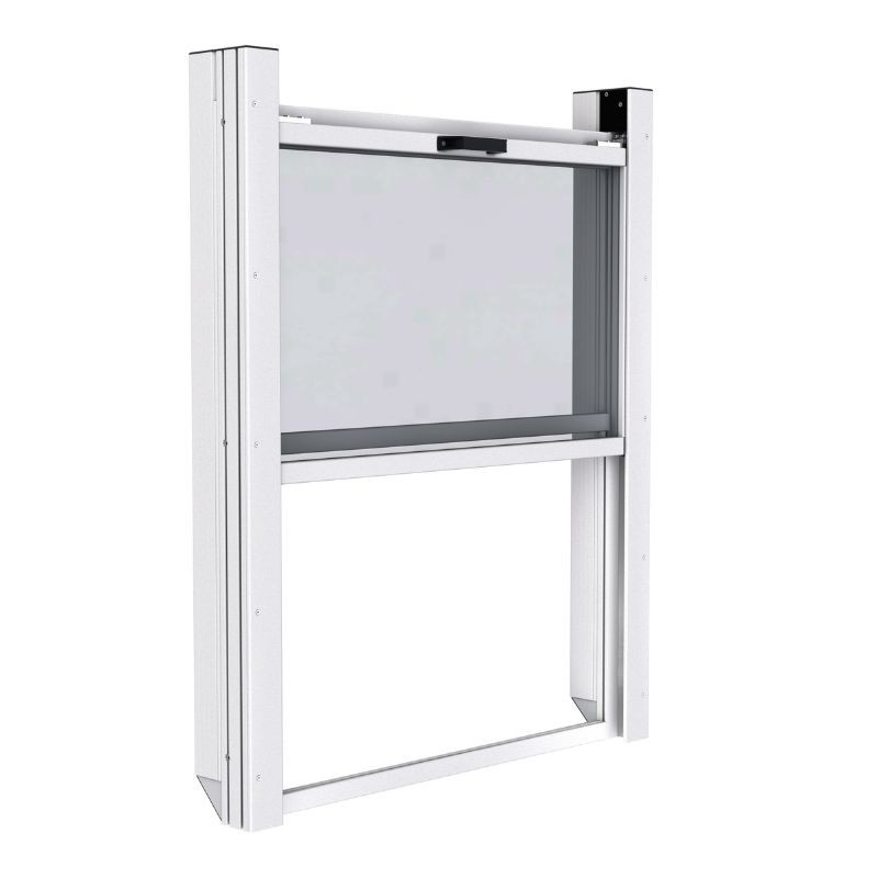 Porte guillotine - Ouverture H600x1000 basse hauteur seuil 40 - Montage avant - elcom shop