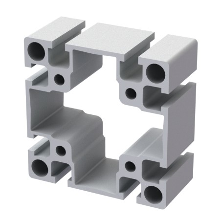 Profilé aluminium - Rainure 8 mm - 90x90 mm - Lourd