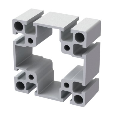 Profilé aluminium (Barre de 6 m) - Rainure 8 mm - 90x90 mm - Lourd