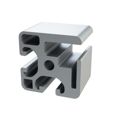 Profilé aluminium d’encadrement (Coupe max 6 m) - Rainure 8 mm – 40x40 mm - Elcom shop