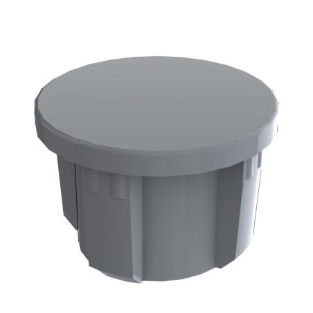 Embout profilé aluminium – D30 – Diamètre 30 mm – Rainure 8 mm - Elcom shop