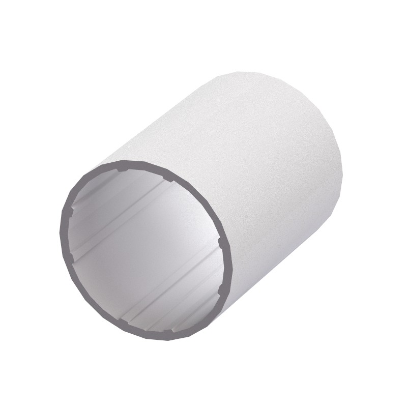 Profilé aluminium rond – D30 – Diamètre 30 mm – Épaisseur de paroi 1 mm