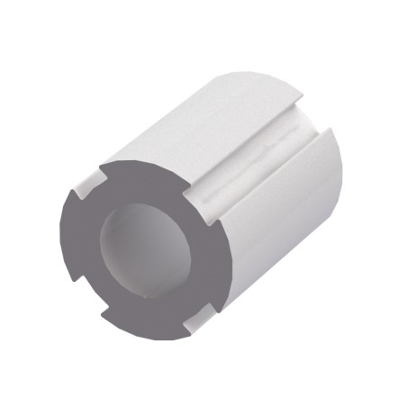 Tube profilé aluminium – D30 – 4 rainures – lourd – Elcom Shop