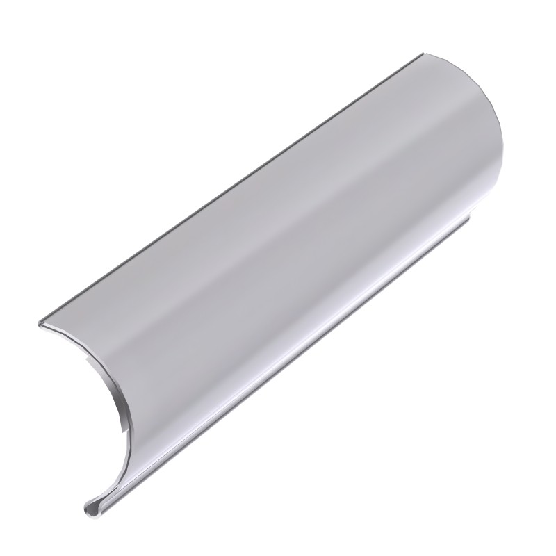 Profilé aluminium porte étiquette D30 - Diamètre 30 mm (Barre de 2 m) - Elcom shop