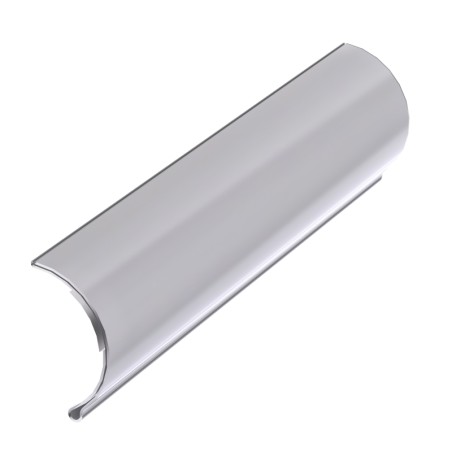 Profilé aluminium porte étiquette D30 - Diamètre 30 mm (Barre de 2 m) - Elcom shop