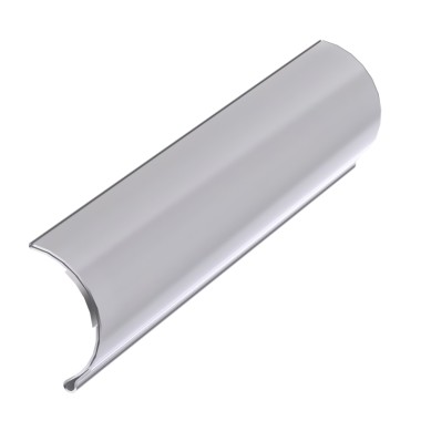 Profilé aluminium porte étiquette D30 - Diamètre 30 mm (Barre de 102 mm) - Elcom shop