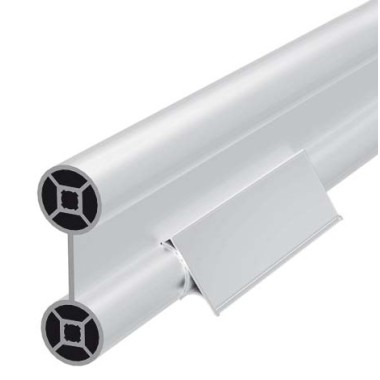 Utilisation - Profilé aluminium porte étiquette D30 - Diamètre 30 mm - plat (Barre de 102 mm) - Elcom shop