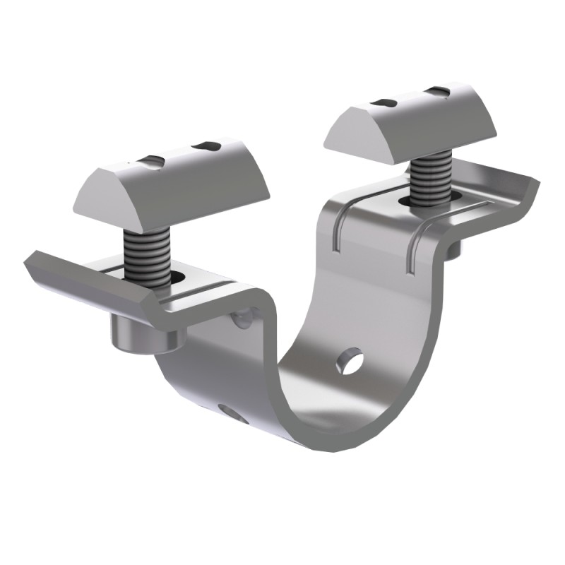 Support de fixation – profilé aluminium rond D30 – Diamètre 30 mm – Elcom shop