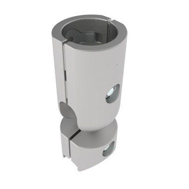 Fixation à rotule pour profilé aluminium rond D30 – Diamètre 30 mm – Elcom shop