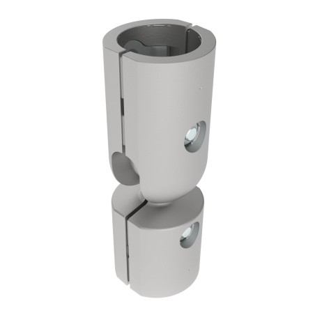 Fixation coudée à bille pour profilé aluminium rond  D30 – Diamètre 30 mm – Elcom shop