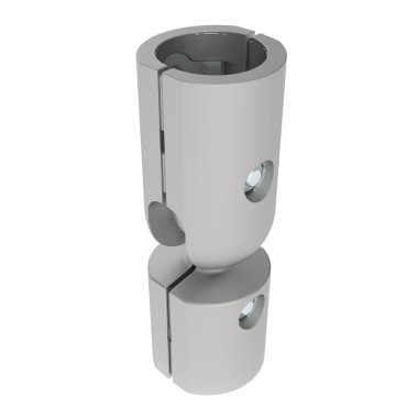 Fixation coudée à bille pour profilé aluminium rond  D30 – Diamètre 30 mm – Elcom shop