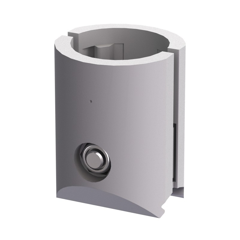 Connecteur en T profilé aluminium rond – D30-90° – Diamètre 30 mm – Elcom shop