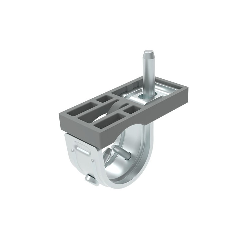Kit support de fixation pour plan de travail – profilé aluminium rond – D30 – Diamètre 30 mm – Elcom shop
