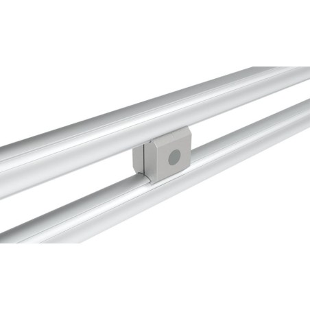 Utilisation - Connecteur parallèle pour profilé aluminium rond – D30 – Diamètre 30 mm