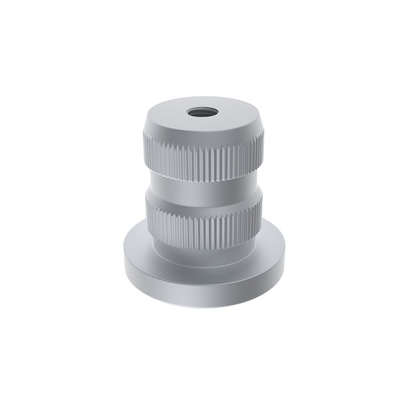 Insert fileté pour profilé aluminium rond D30 (diamètre 30 mm) - Taraudage M12 - Elcom shop