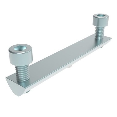 Kit de fixation double pour profilé aluminium – Rainure 8 mm – D30 – Diamètre 30 mm – Elcom shop