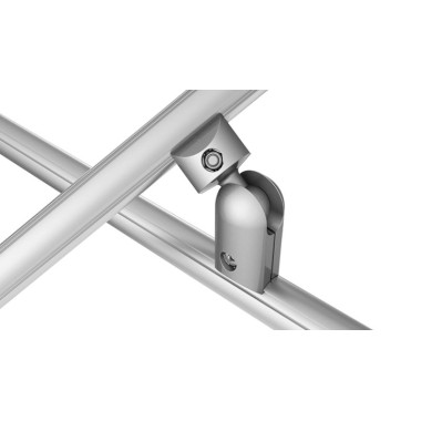 Utilisation – Connecteur à rotule articulé pour profilé aluminium – D30 – Diamètre 30 mm – Elcom shop