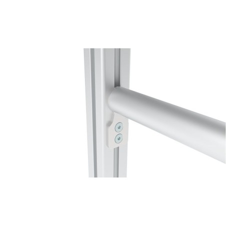 Utilisation - Kit support profilé aluminium rond – Rainure 6 mm – D30 – Diamètre 30 mm – Elcom shop