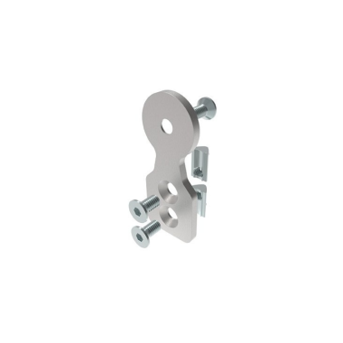 Kit support profilé aluminium rond – Rainure 6 mm – D30 – Diamètre 30 mm – Elcom shop