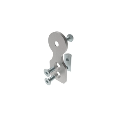 Kit support profilé aluminium rond – Rainure 8 mm – D30 – Diamètre 30 mm – Elcom shop