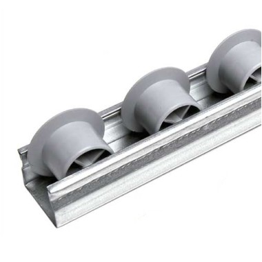 Rail à galets à ailette pour profilé aluminium – D28 – P50 – Elcom shop