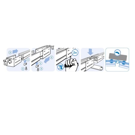 Guide de montage – Kit fixation à griffe inclinables pour rail à galets en profilé aluminium – D30 – Diamètre 30 mm – Elcom shop
