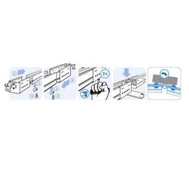 Guide de montage – Kit fixation à griffe inclinables pour rail à galets en profilé aluminium – D30 – Diamètre 30 mm – Elcom shop