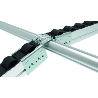 Utilisation – Kit fixation à griffe inclinables pour rail à galets en profilé aluminium – D30 – Diamètre 30 mm – Elcom shop