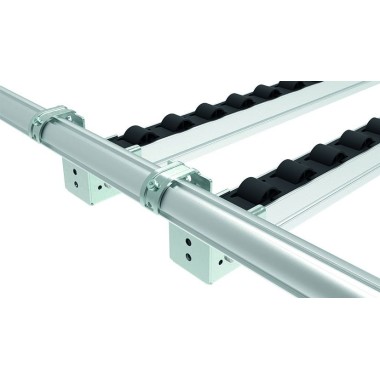 Utilisation – Kit fixation à griffe avec butée pour rail à galets en profilé aluminium – D30 – Diamètre 30 mm – Elcom shop