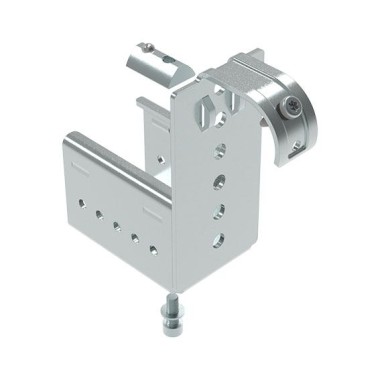 Kit fixation à griffe avec butée pour rail à galets en profilé aluminium – D30 – Diamètre 30 mm – Elcom shop