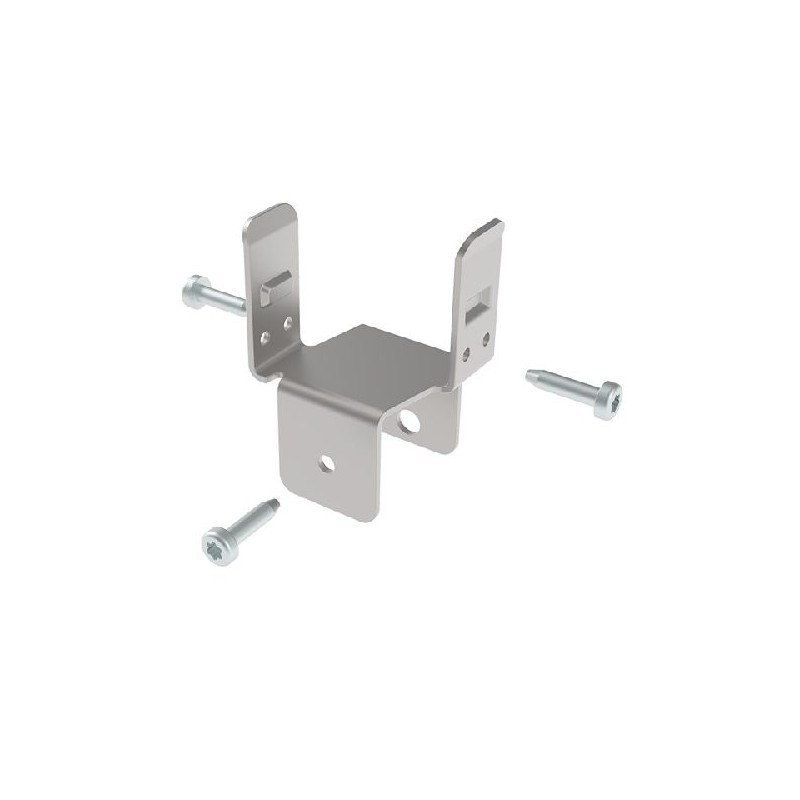 Kit fixation intermédiaire pour rail à galets sur profilé aluminium rond– D30 – Diamètre 30 mm – Elcom shop